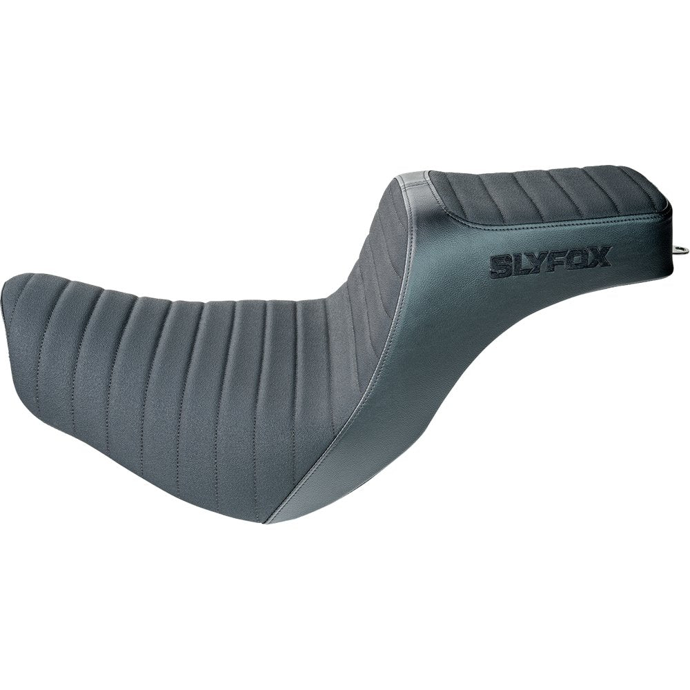 SLYFOX High Noon Seat - Vinyl - Classic Stitch - Black Logo - FL/FX '18-'24 4701A-slyfox