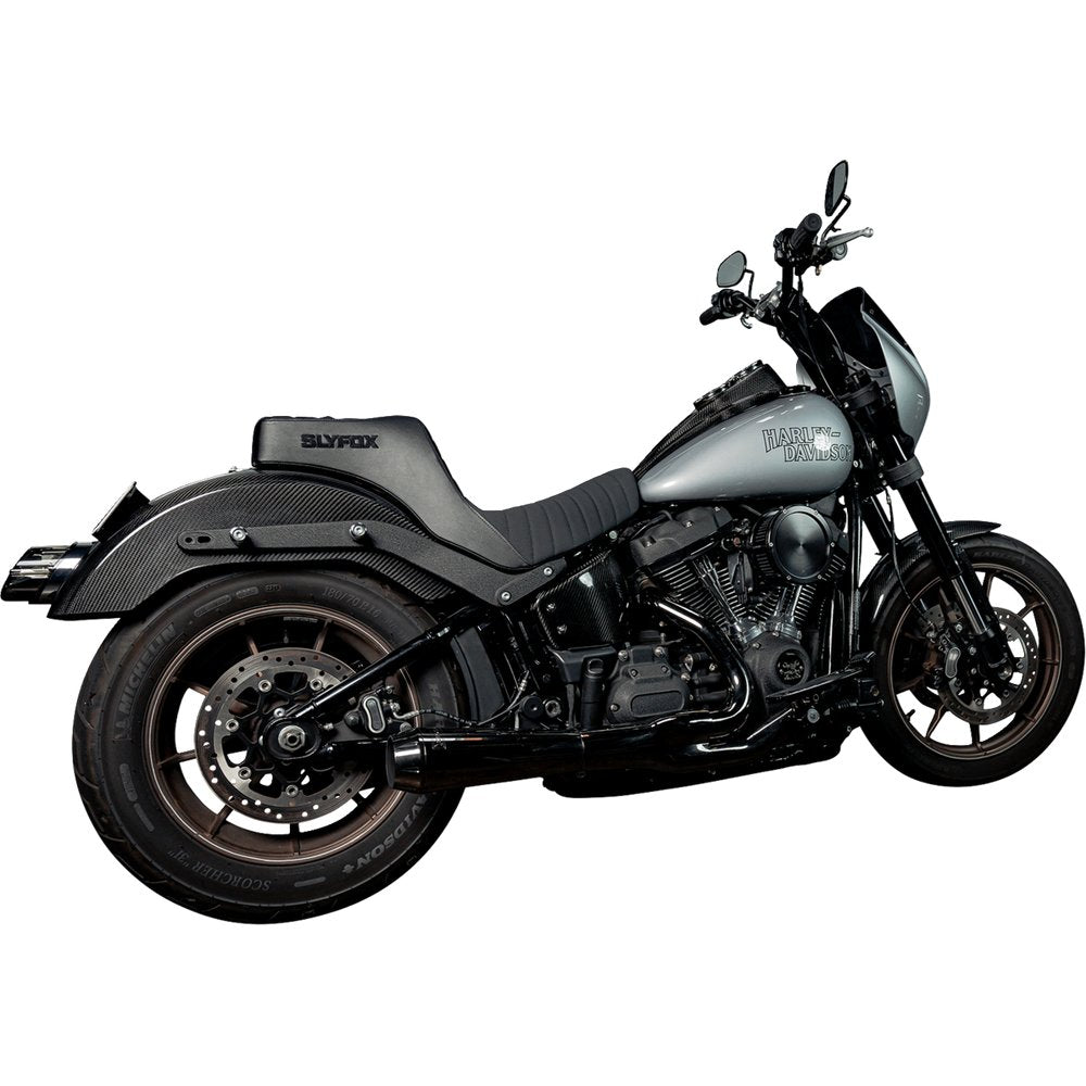 SLYFOX High Noon Seat - Vinyl - Classic Stitch - Black Logo - FL/FX '18-'24 4701A-slyfox