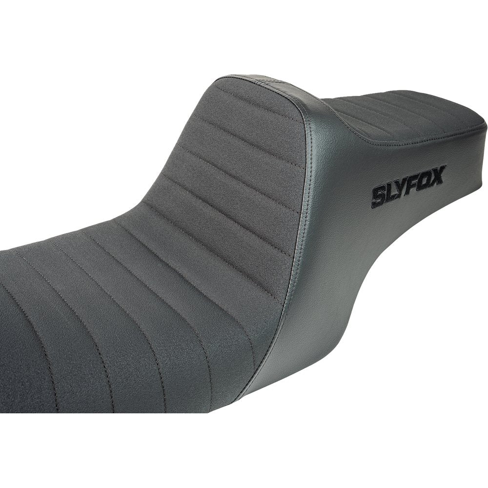 SLYFOX High Noon Seat - Vinyl - Classic Stitch - Black Logo - FL '97-'07 4702A-SlyFox