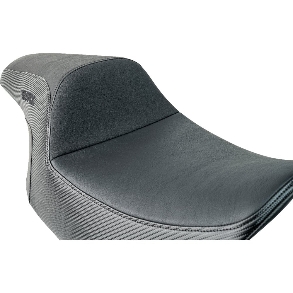 SLYFOX Drifter Tour Seat - Vinyl w/ Slipstop - Black Logo - FL '23-'24 4685A-Slyfox