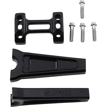 SLYFOX Handlebar Riser Kit - Straight - 1" Clamping - 6" Rise - Black TM-SLY4