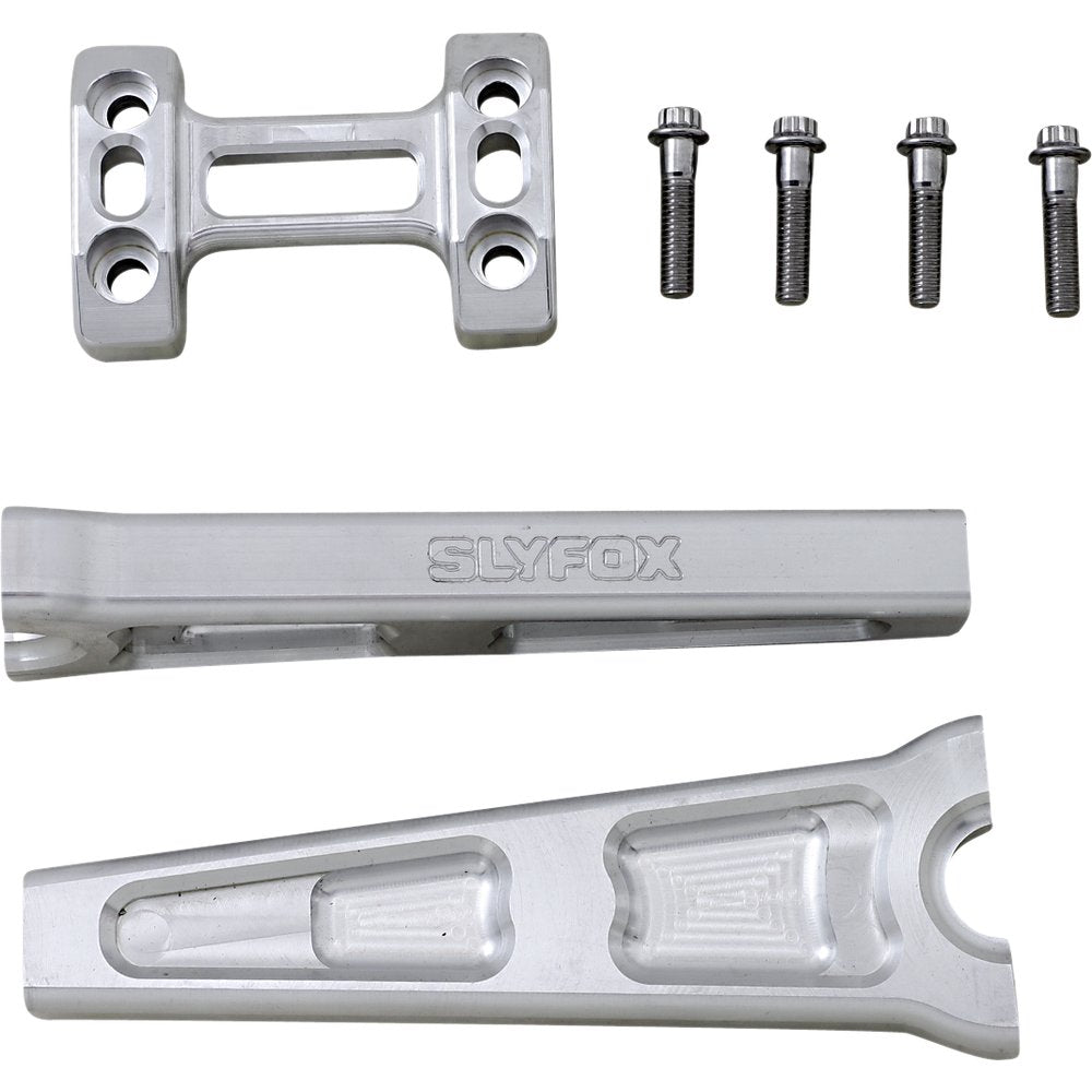 SLYFOX Handlebar Riser Kit - Straight - 1" Clamping - 8" Rise - Raw TM-SLY5