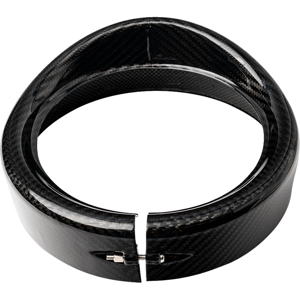 SLYFOX Headlight Trim w/ Visor - 7" - Gloss 1508-3111