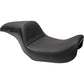 SLYFOX Drifter Seat - Black Logo - Black Vinyl w/ Slipstop - Carbon Fiber - Dyna '96-'03 4683A-slyfox