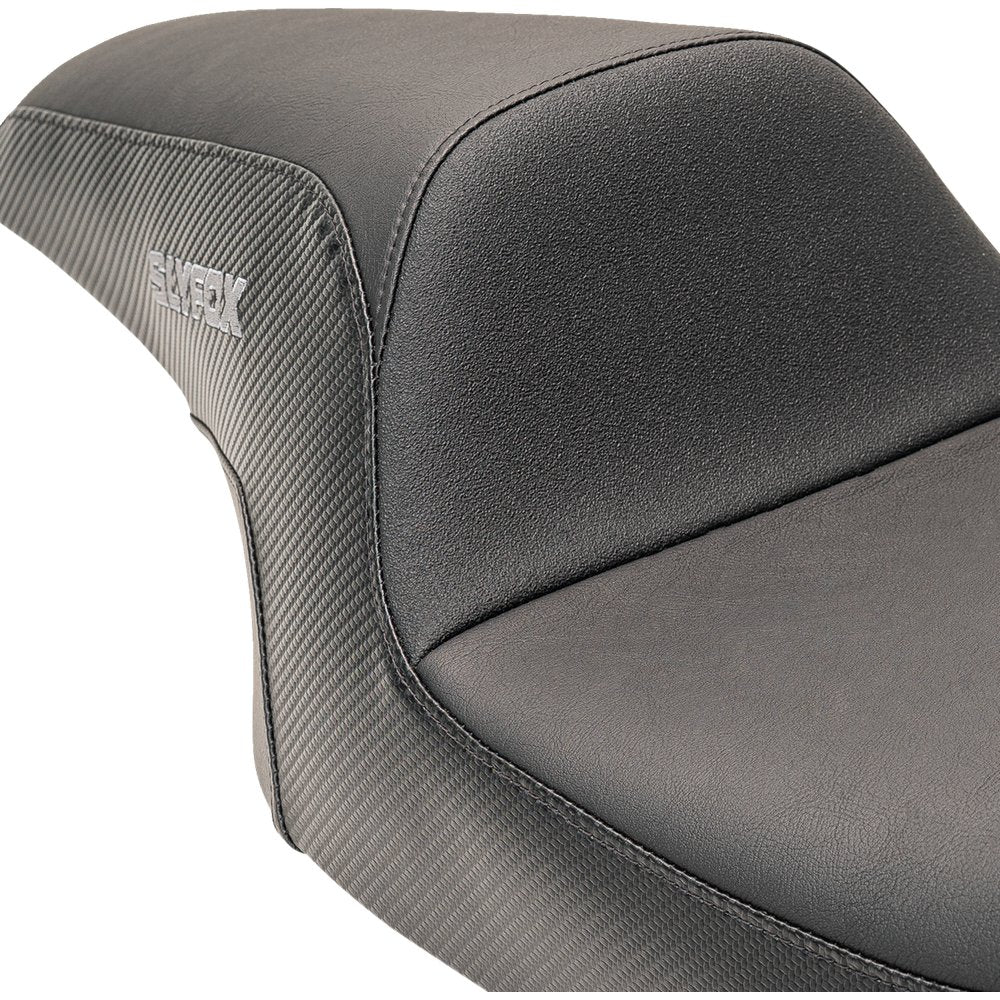 SLYFOX Drifter Seat - Gray Logo - Smooth Vinyl - Carbon Fiber - FL '08-'23 0801-1615