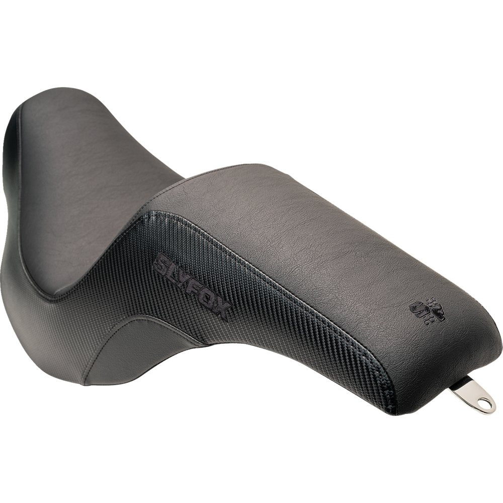SLYFOX Lowrider Drifter Seat - Black Logo - Smooth Vinyl - Carbon Fiber - FXLR/FLSB '18-'24 0802-1589