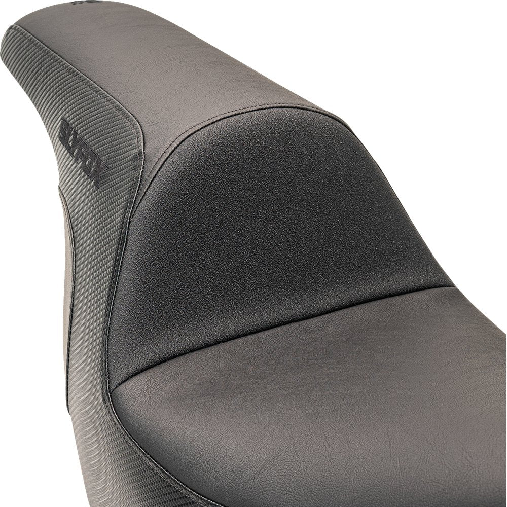 SLYFOX Lowrider Drifter Seat - Black Logo - Smooth Vinyl - Carbon Fiber - FXLR/FLSB '18-'24 0802-1589