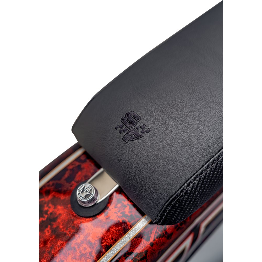 SLYFOX Drifter Seat - Black Logo - Black Vinyl - Smooth - FXR '82-'00 SlyFox4681A