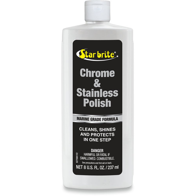 STAR BRITE Chrome and Stainless Steel Polish - 8 U.S. fl oz. 082708