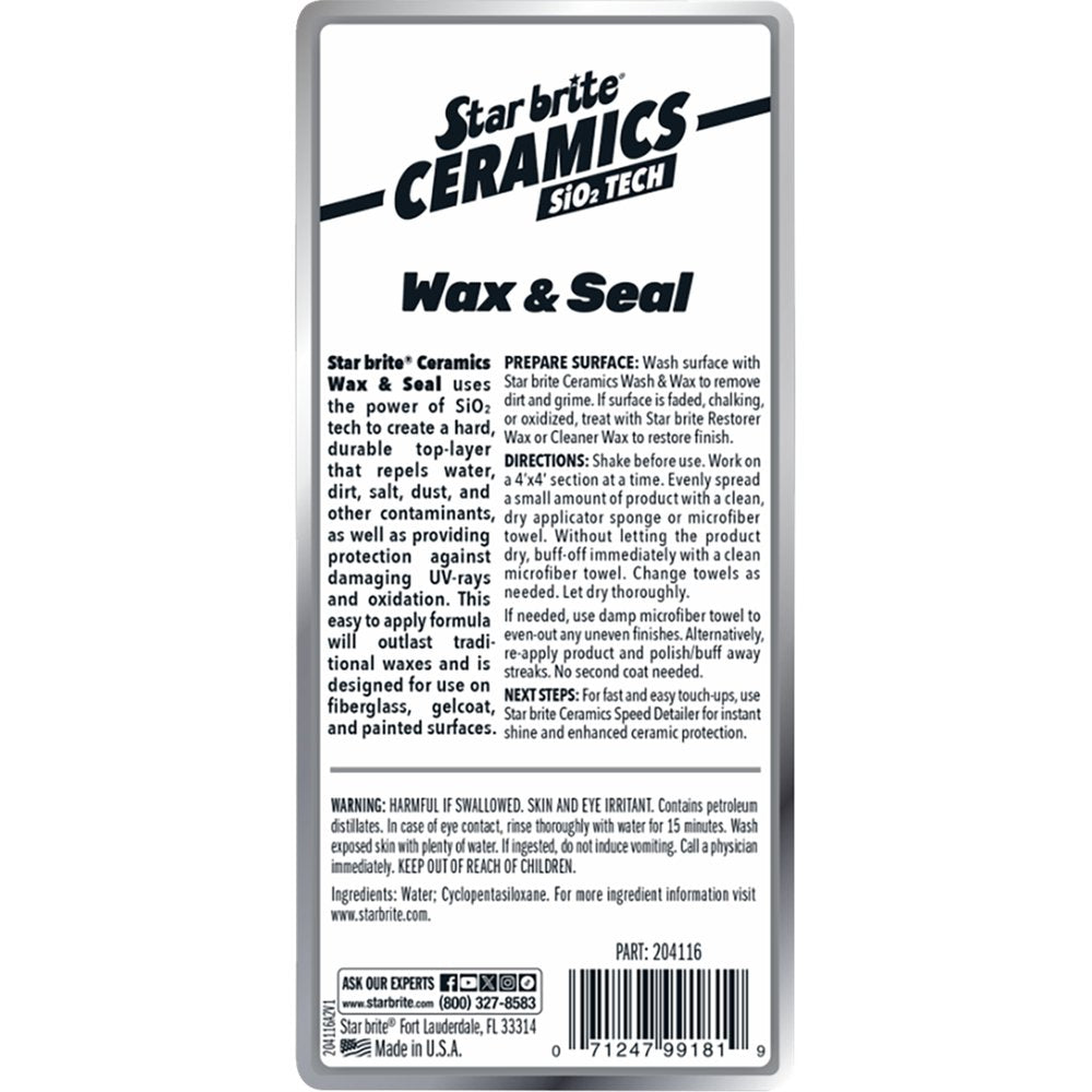 STAR BRITE Ceramic Seal & Wax - 16 oz. 204116