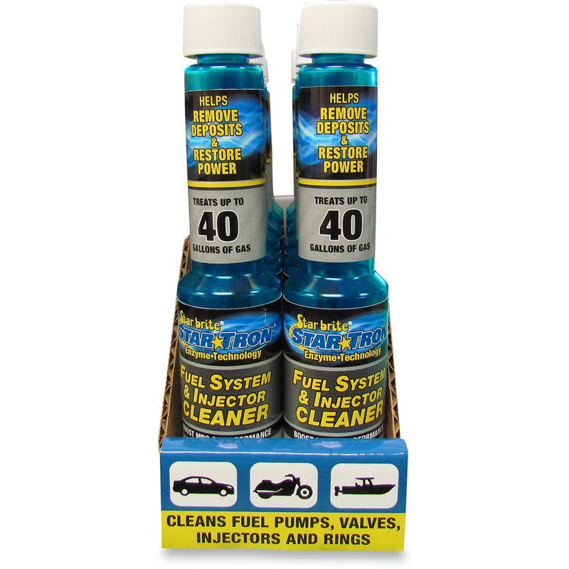 STAR TRON Fuel Treatment/Cleaner - 4 U.S. fl oz. - 12 Pack with Display 096699
