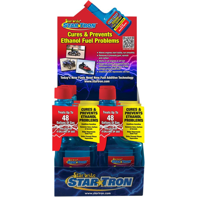 STAR TRON Enzyme Fuel Treatment - 8 US fl oz. Each - 6 Pack with Display 14616