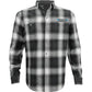 THROTTLE THREADS Drag Specialties Flannel 25 Shirt - Black/Gray - Medium DRG33ST61GYMR