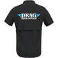 THROTTLE THREADS Drag Specialties Vented Shop Shirt - Black - 2XL DRG31ST26BK2X