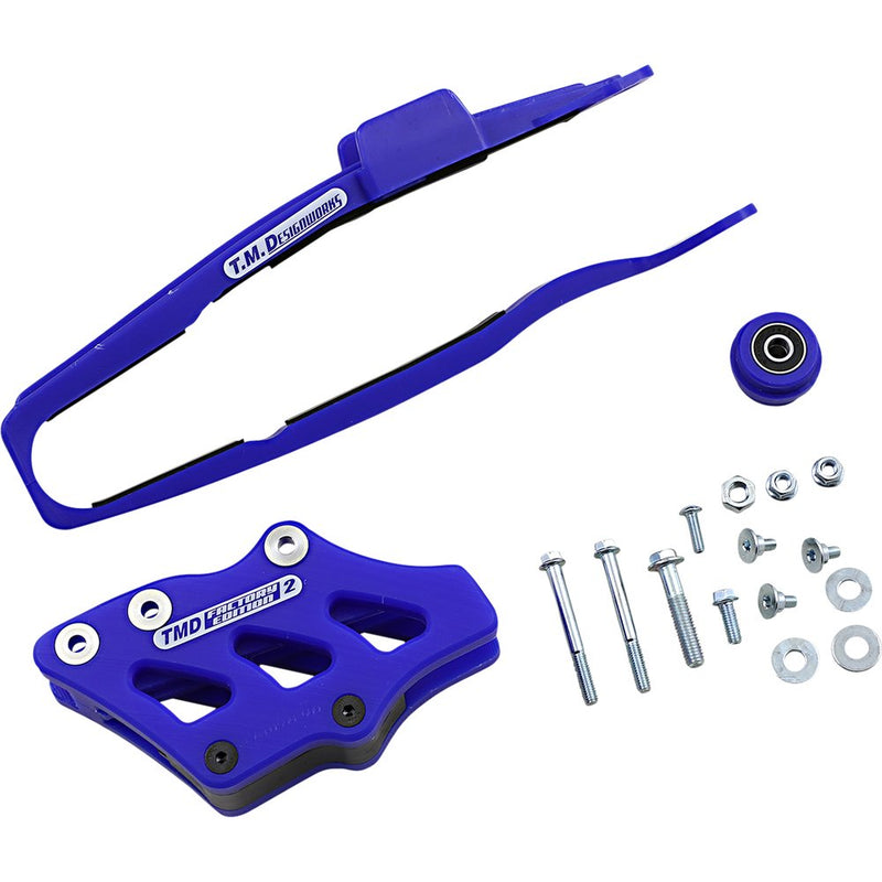 T.M. DESIGNWORKS Chain Guide/Slider - Blue - Yamaha YCP-OR8-BU