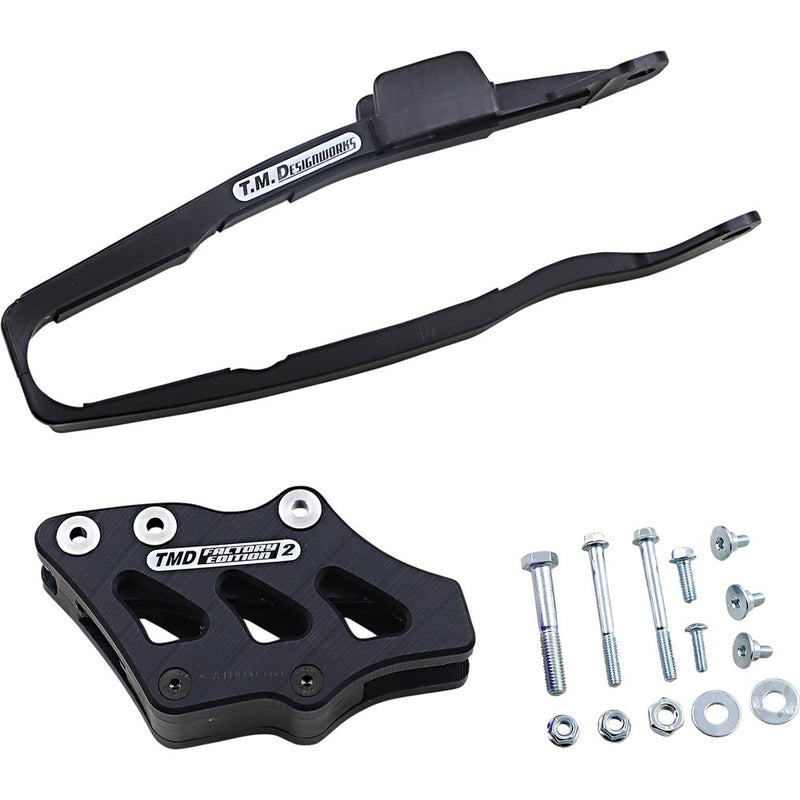 T.M. DESIGNWORKS Chain Guide/Slider - Yamaha - Black YCP-OR5-BK
