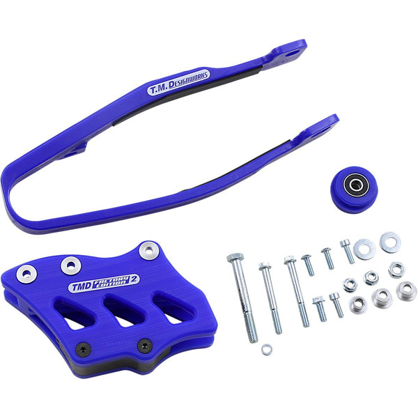 T.M. DESIGNWORKS Chain Guide/Slider - Yamaha - Blue YCP-OR3-BU