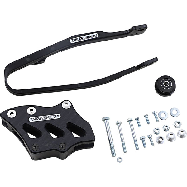 T.M. DESIGNWORKS Chain Guide/Slider - Yamaha - Black YCP-OR3-BK