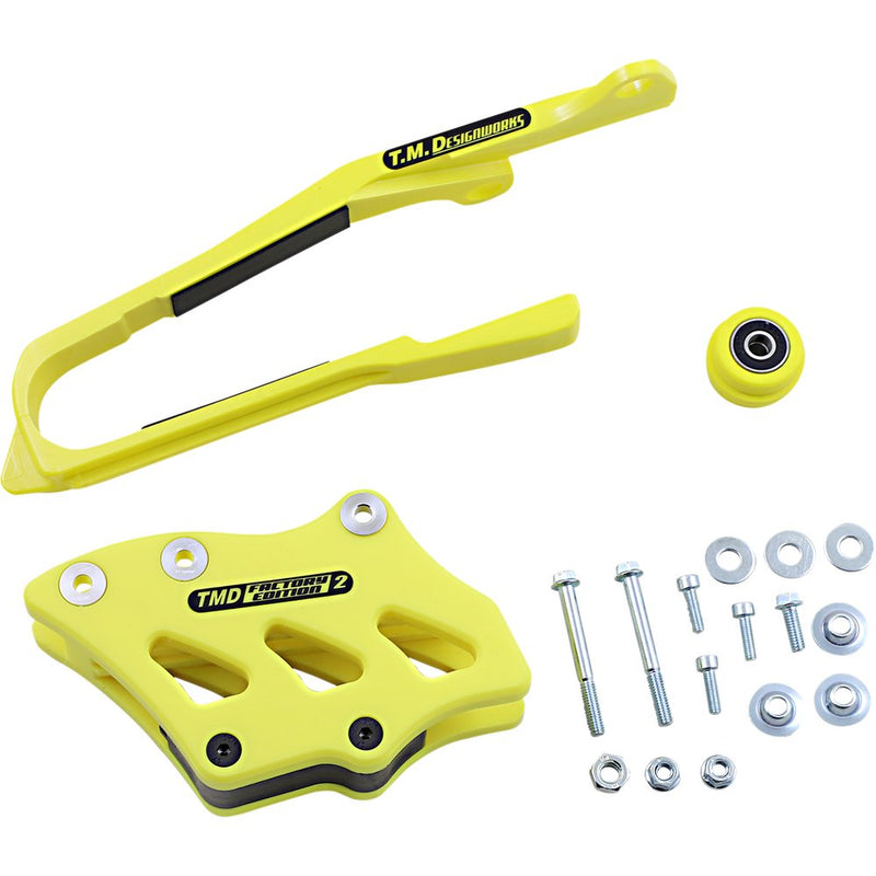 T.M. DESIGNWORKS Chain Guide/Slider - Suzuki - Yellow SCP-OR4-YL