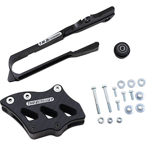 T.M. DESIGNWORKS Chain Guide/Slider - Suzuki - Black SCP-OR3-BK