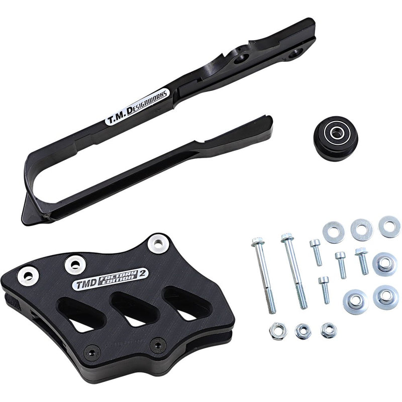 T.M. DESIGNWORKS Chain Guide/Slider - Suzuki - Black SCP-OR3-BK