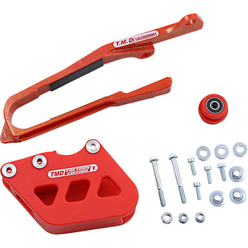 T.M. DESIGNWORKS Chain Guide/Slider - Suzuki - Red SCP-OR2-RD