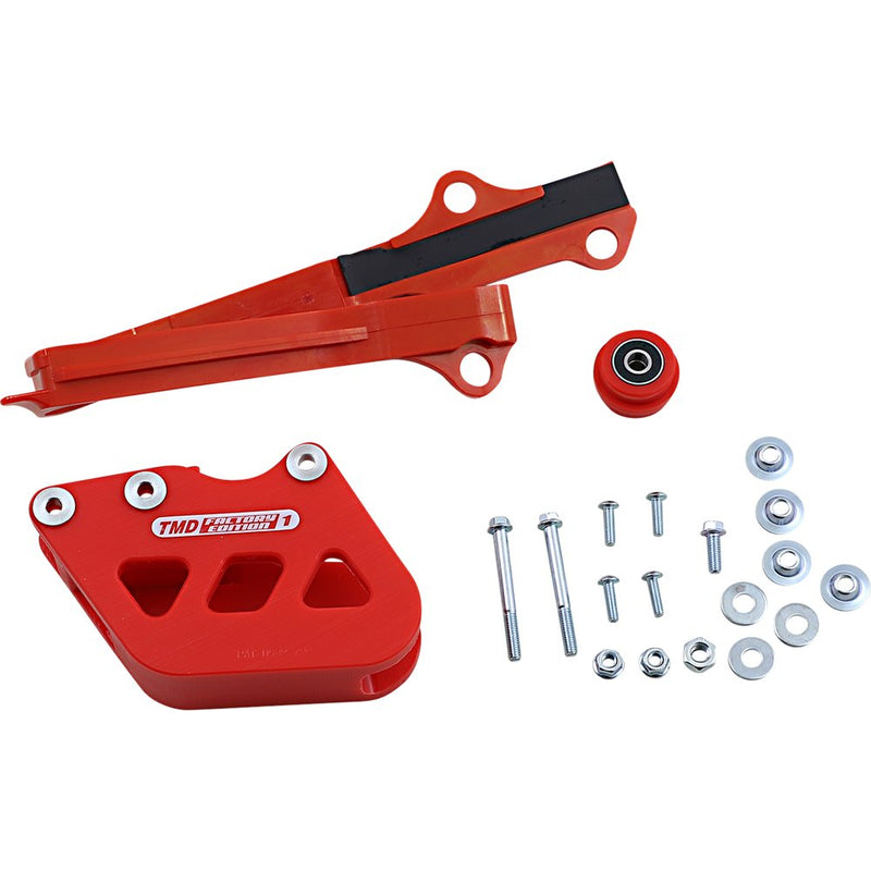 T.M. DESIGNWORKS Chain Guide/Slider - Suzuki - Red SCP-OR1-RD