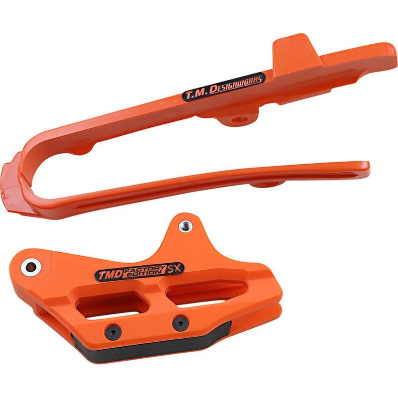 T.M. DESIGNWORKS Chain Guide/Slider - KTM - Orange DCK-KT7-OR