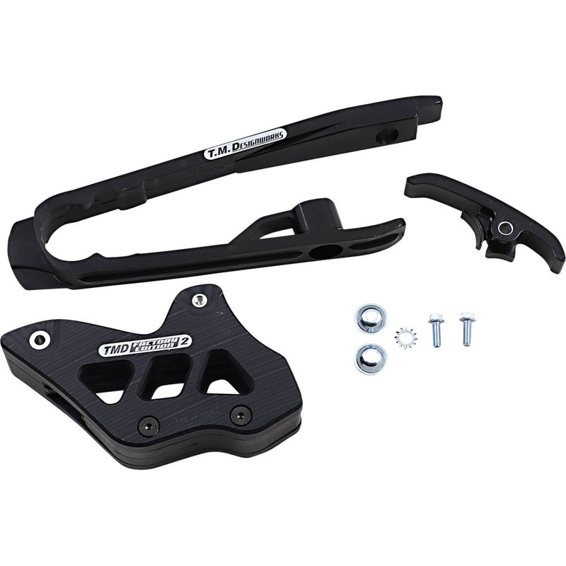 T.M. DESIGNWORKS Chain Guide/Slider - KTM/Husqvarna/Gas Gas - Black DCK-KT4-BK