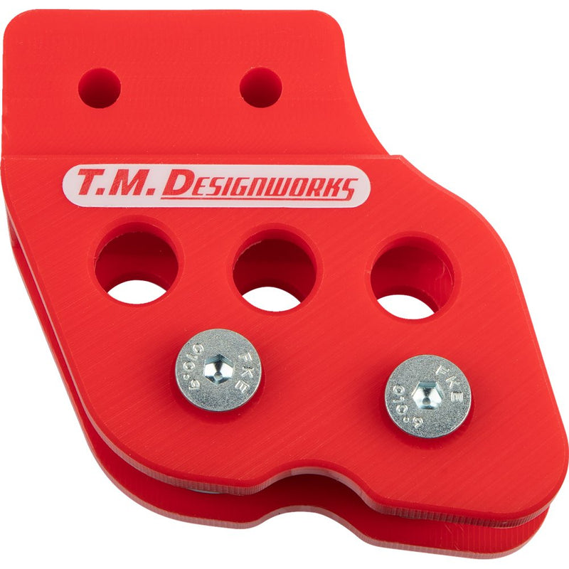 T.M. DESIGNWORKS Chain Guide - Red - Honda/Kawasaki/Suzuki/Yamaha RCG-002-RD