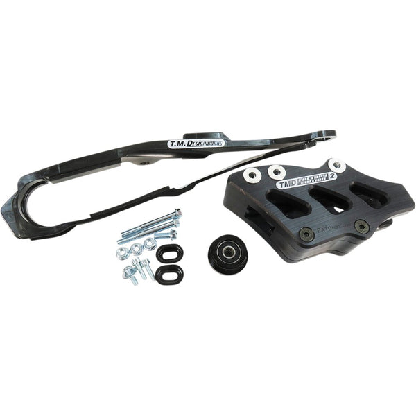 T.M. DESIGNWORKS Chain Guide/Slider - Black - Honda DCK-OR17-BK