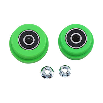 T.M. DESIGNWORKS Chain Roller - Kawasaki - Green ZDK-KXF-GR