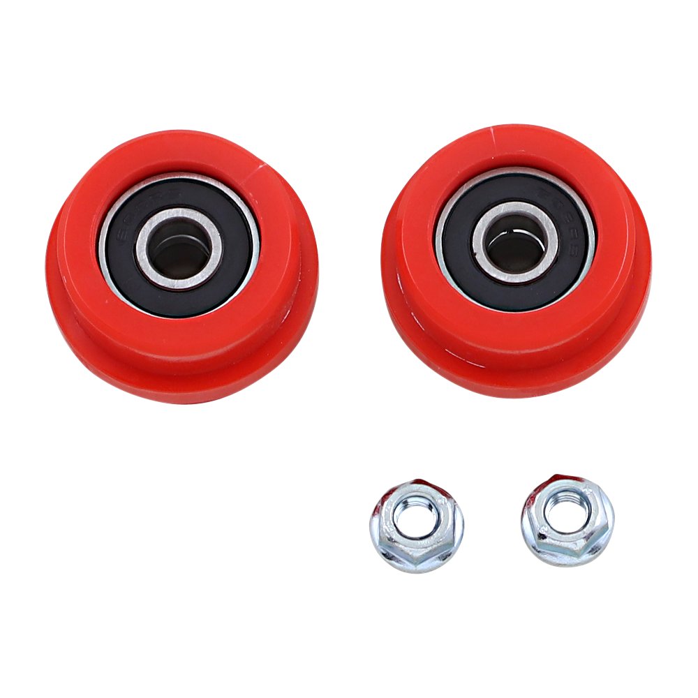 T.M. DESIGNWORKS Chain Roller - Red - Honda ZDK-460-RD