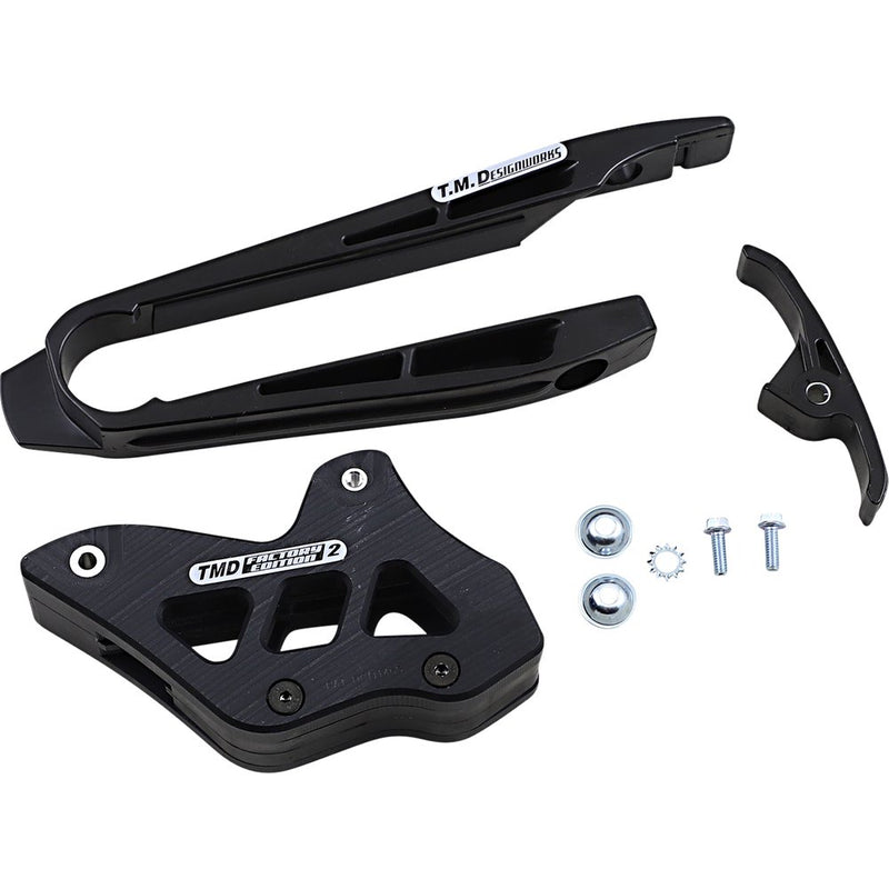 T.M. DESIGNWORKS Chain Guide/Slider - KTM/Husaberg - Black DCK-ORK-BK