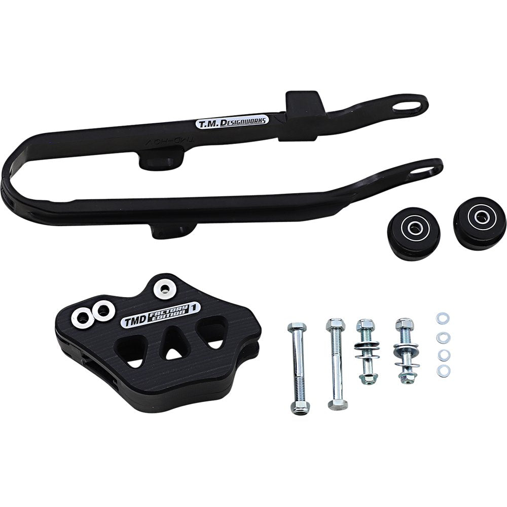 T.M. DESIGNWORKS Chain Guide/Slider - Black - Husqvarna/SWM DCK-HQV-BK