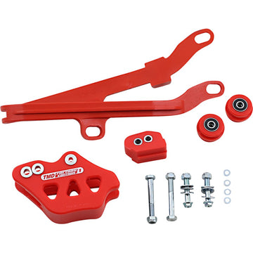T.M. DESIGNWORKS Chain Guide/Slider - Red - Husqvarna/SWM DCK-HQV-RD