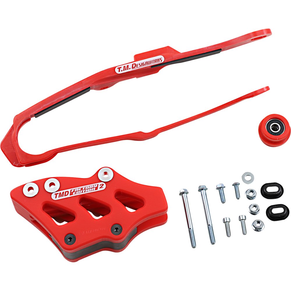 T.M. DESIGNWORKS Chain Guide/Slider - Honda - Red DCK-OR15-RD