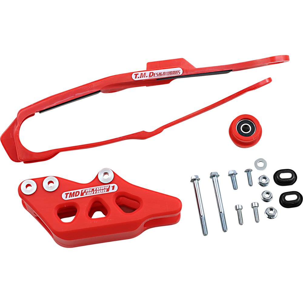 T.M. DESIGNWORKS Chain Guide/Slider - Honda - Red DCK-OR14-RD