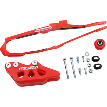 T.M. DESIGNWORKS Chain Guide/Slider - Honda - Red DCK-OR12-RD