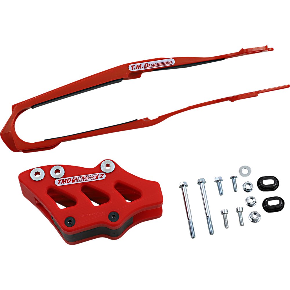 T.M. DESIGNWORKS Chain Guide/Slider - Honda - Red DCK-OR8-RD
