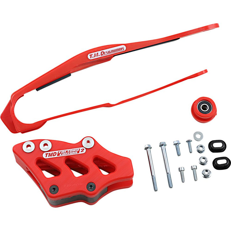 T.M. DESIGNWORKS Chain Guide/Slider - Honda - Red DCK-OR5-RD