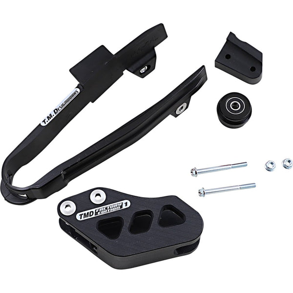 T.M. DESIGNWORKS Chain Guide/Slider - Gas Gas - Black DCK-GGM-BK