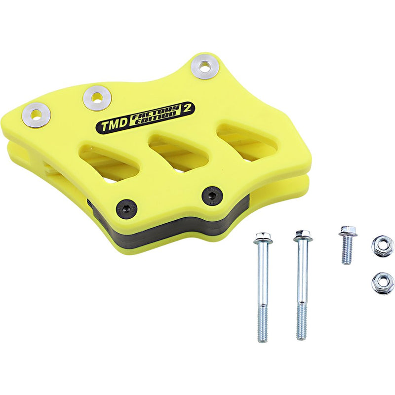 T.M. DESIGNWORKS Chain Guide - Yellow - Suzuki/Yamaha RCG-SY2-YL