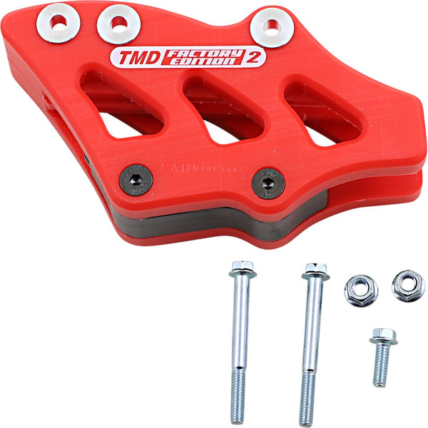 T.M. DESIGNWORKS Chain Guide - Red - Honda RCG-CR4-RD