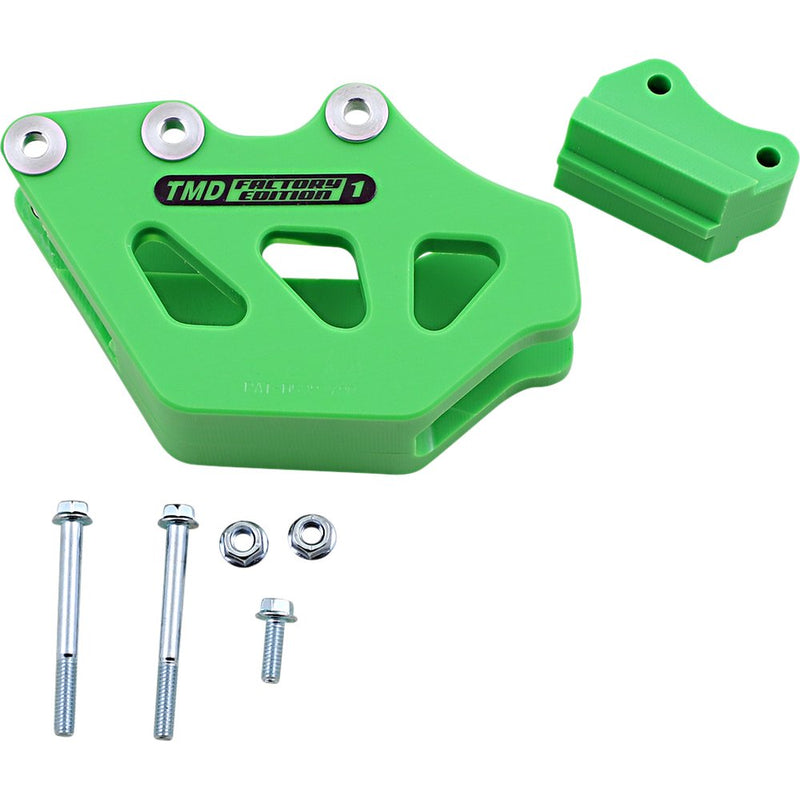 T.M. DESIGNWORKS Chain Guide - Kawasaki - Green RCG-KX2-GR
