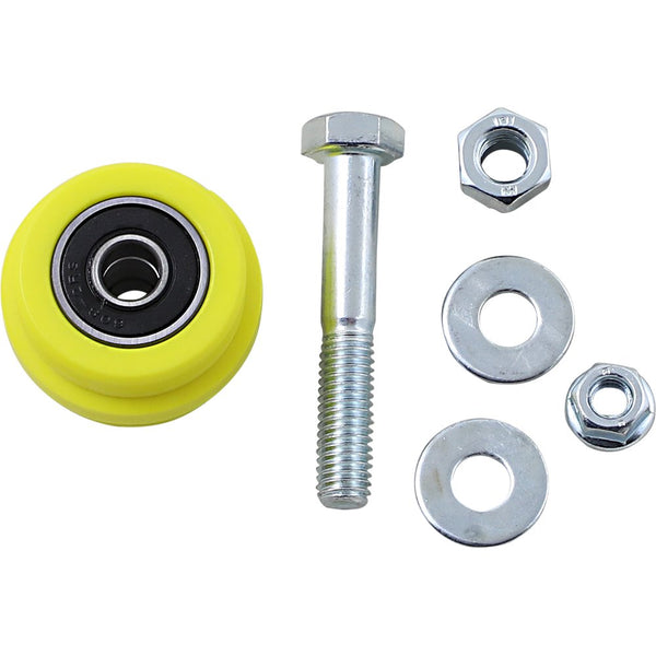 T.M. DESIGNWORKS Chain Roller - Suzuki - Yellow PLR-215-YL