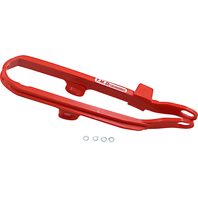 T.M. DESIGNWORKS Chain Slider - Red - Husqvarna/SWM DCS-HQV-RD