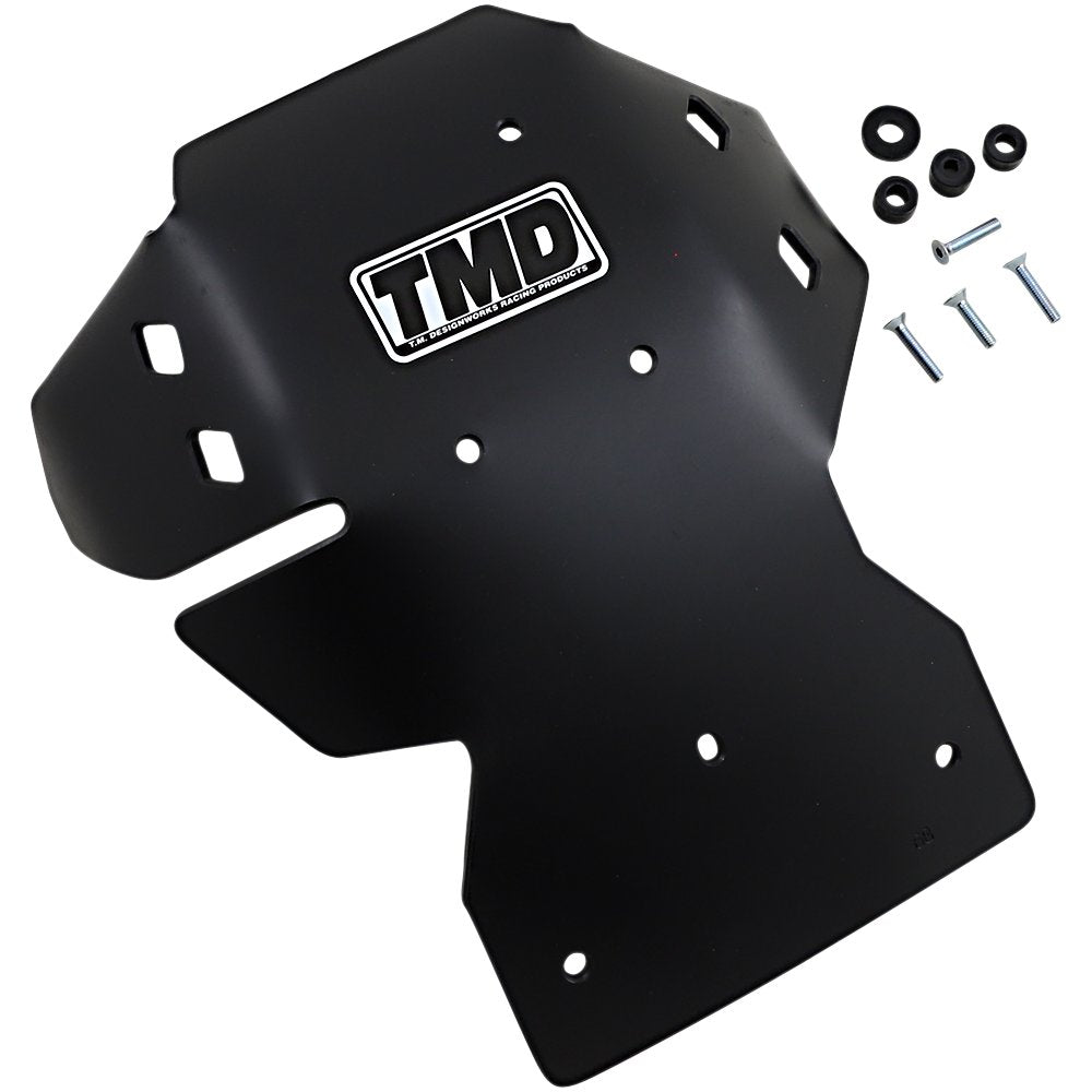 T.M. DESIGNWORKS Skid Plate - Black - DR-Z 400/450SM SUMC-DZ400-BK