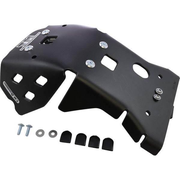 T.M. DESIGNWORKS Skid Plate - Black - Gas Gas | Husqvarna | KTM KTMC-256-BK