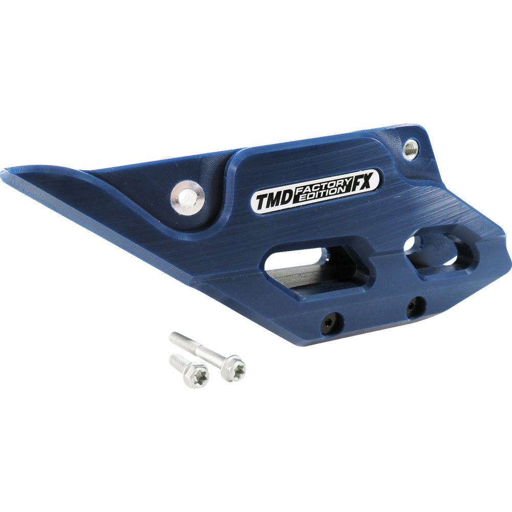 T.M. DESIGNWORKS Factory Edition Chain Guide With Replacement Wear Pad - Blue - Gas Gas/Husqvarna/KTM RCG-KT5-BL2